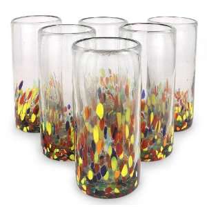  Highball glasses, Confetti (set of 6)