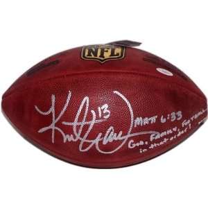  Kurt Warner Autographed God, Family, Football Official 