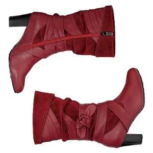   Beacon Destin Boot with Love Knot Wine Red 6M Womens 