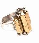NEW Low Luv by Erin Wasson Gold and Silver Triple Crystal Ring, 6