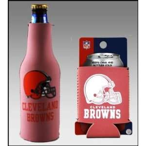  SET OF 2 CLEVELAND BROWNS PINK WOMENS KOOZIE COOZIE 