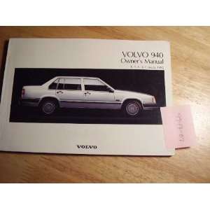  1992 Volvo 940 Owners Manual: Volvo: Books