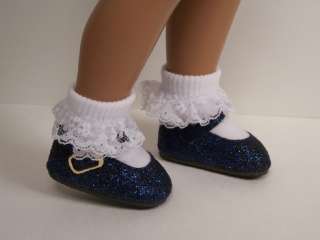 NAVY BLUE Glitter Doll Shoes FOR 16  17 Sasha♥  