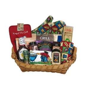 King of the Grill Farthers Day Grilling BBQ Gift Basket  