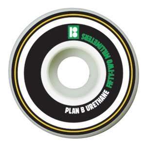  Plan B   Vogues Skateboard Wheels (52mm)   Green, Set of 4 