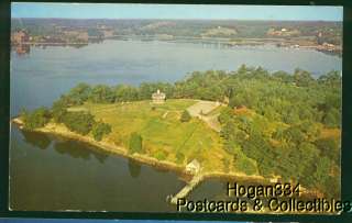 Aerial View Fort Edgecomb Memorial Maine Postcard  