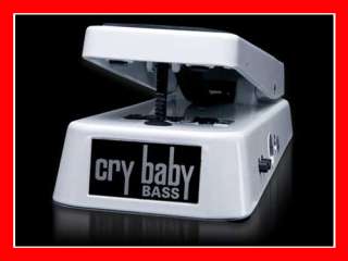 Dunlop 105Q Cry Baby Bass Wah Wah Pedal Effect White  