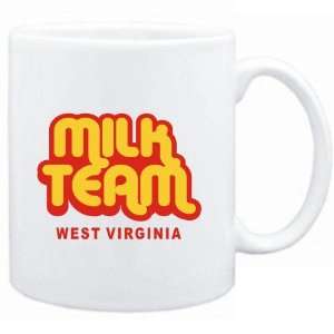    Mug White  MILK TEAM West Virginia  Usa States
