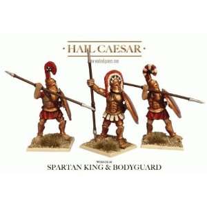  28mm Ancients   Ancient Greeks Spartan King and Bodyguard 