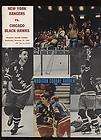 1969 NHL Hockey Program Chicago Black Hawks @ New York Rangers EXMT