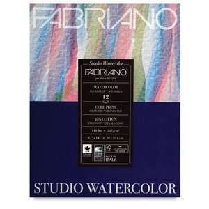  Fabriano Studio Watercolor Pads   11 times; 14, Watercolor 
