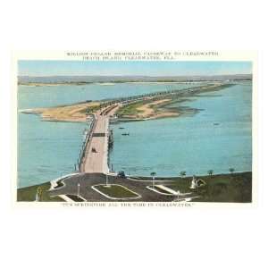  Causeway, Clearwater, Florida Premium Giclee Poster Print 