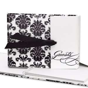  Damask Gatefold (holds 600 signatures) Guest Book Jewelry