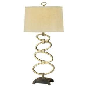  Murray Feiss Geo 1 Light Table Lamp 9323BUS Burnished 