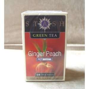 Stash Premium Ginger Peach Green Tea: Grocery & Gourmet Food
