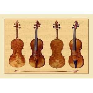    Paper poster printed on 20 x 30 stock. Violins