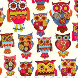 By the 1/2yd. 42 width. Owl flannel fabric by Aice Kennedy for Time 