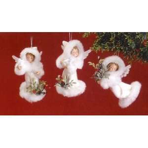   Natures Story Teller White Angel Christmas Ornaments: Home & Kitchen