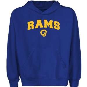  NCAA Angelo State Rams Youth Royal Blue Logo Arch Pullover 