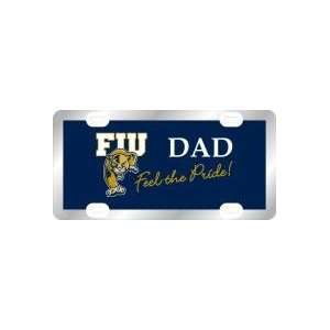  License Plate   LASER COLOR FROST FIU DAD Sports 
