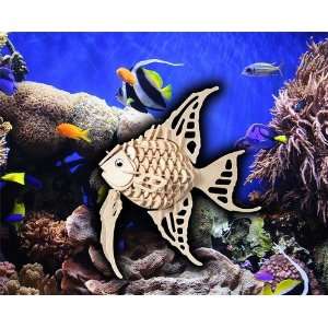    Angel Fish   3D Jigsaw Woodcraft Kit Wooden Puzzle: Toys & Games