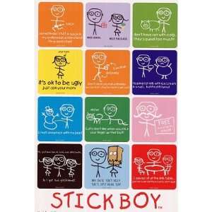  Stick Boy (Rude Sketches) Cartoon Poster: Home & Kitchen