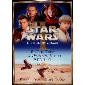  Star Wars I The Phantom Menace Video Release Poster 