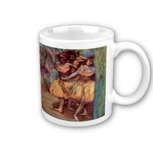  Three Dancers Behind The Scenes By Edgar Degas Coffee Cup 