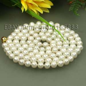 NEW!! AAA 8 9MM white akoya pearl necklace 35 45  