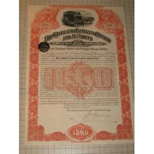 1891 Cleveland, Cincinnati, Chicago and St.Louis Railway Company Bond 