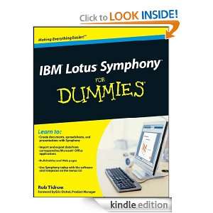 IBM Lotus Symphony For Dummies Rob Tidrow, Eric Otchet  
