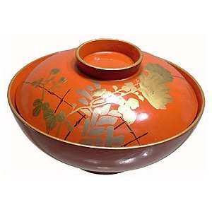  Beautiful Antique Lacquer Japanese Bowl