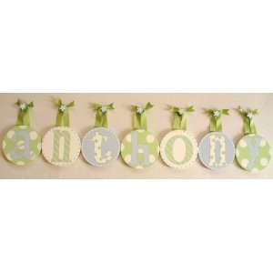  Anthonys Hand Painted Round Wall Letters: Home & Kitchen