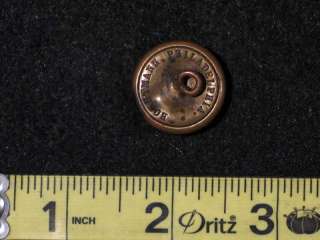 Antique Brass Military / Army Button Horstmann Philadelphia with P 