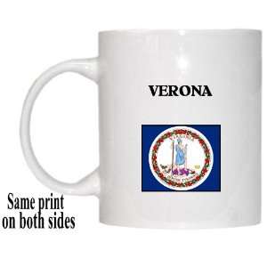  US State Flag   VERONA, Virginia (VA) Mug 