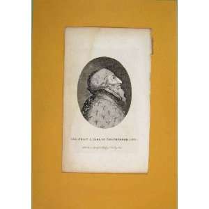   Hen Percy Earl Northumberland Antique Print Portrait: Home & Kitchen