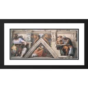  Michelangelo 24x15 Framed and Double Matted Ceiling of the Sistine 