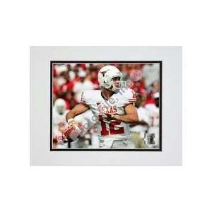 McCoy Texas Longhorns 2008 Action White Jersey Double Matted 8 x 10 