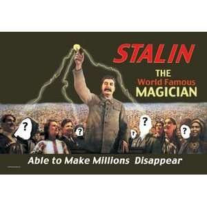  Stalin The World Famous Magician   12x18 Framed Print in 