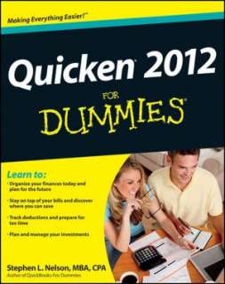 quicken 2012 for dummies stephen l nelson paperback $ 14