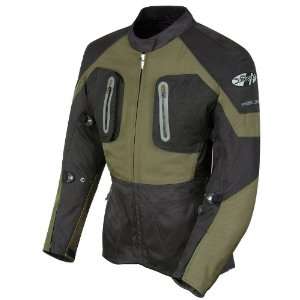 Joe Rocket Ballistic 8.0 Mens Textile Motorcycle Jacket Black/Olive 