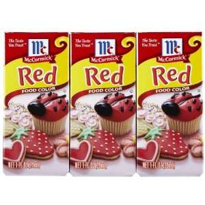 Mccormick Red Color, 1 Ounce  Grocery & Gourmet Food