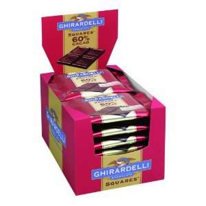 Ghirardelli Chocolate Squares, 60% Cacao, 0.9 Ounce Bars (Pack of 22 