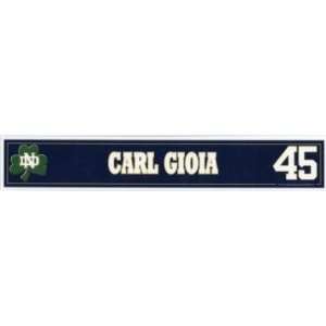  Carl Gioia #45 2006 Notre Dame Locker Tag vs UCLA Sports 