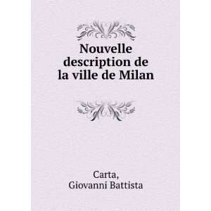   description de la ville de Milan Giovanni Battista Carta Books
