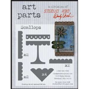 Wendy Vecchi Art Parts 12/Pkg Scallops Arts, Crafts 