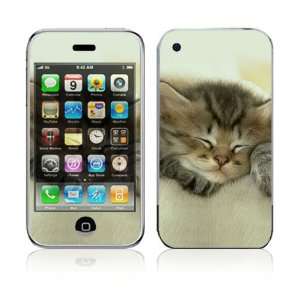  Apple iPhone 3G Skin   Animal Sleeping Kitty Everything 