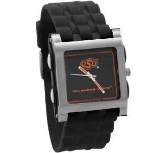  Oklahoma State Cowboys Mens Black Square Stainless Steel 