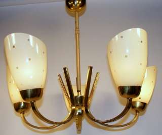 GORGEOUS CHANDELIER LAMP 50s LUSTRE a 50 LAMPADA  