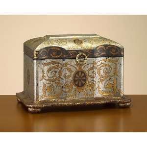    John Richard 10x14x2.5 Wood Box Silver And GoldÂ  Jewelry